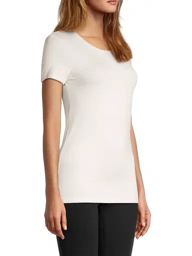 Majestic Filatures Women's Soft Touch T-Shirt - Cream | Thumbnail 4 Majestic Filatures Women's Soft Touch T-Shirt - Cream | Thumbnail 4