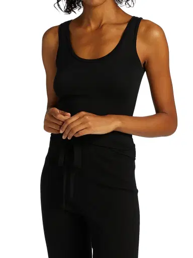 Majestic Filatures Women's Soft Touch Scoop-Neck Tank - Noir | Thumbnail 3 Majestic Filatures Women's Soft Touch Scoop-Neck Tank - Noir | Thumbnail 3