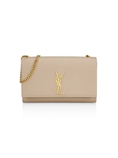 Saint Laurent Women's Kate in Grain De Poudre Embossed Leather - Dark Beige | Thumbnail 1 Saint Laurent Women's Kate in Grain De Poudre Embossed Leather - Dark Beige | Thumbnail 1