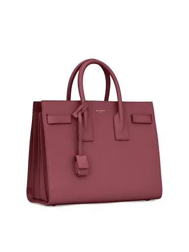 Saint Laurent Women's Carryall Sac De Jour Leather Satchel - Rouge Merlot | Thumbnail 3 Saint Laurent Women's Carryall Sac De Jour Leather Satchel - Rouge Merlot | Thumbnail 3