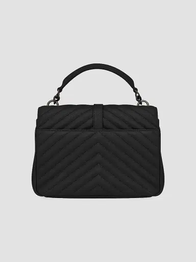 Saint Laurent Women's College in Quilted Leather - Nero | Thumbnail 4 Saint Laurent Women's College in Quilted Leather - Nero | Thumbnail 4