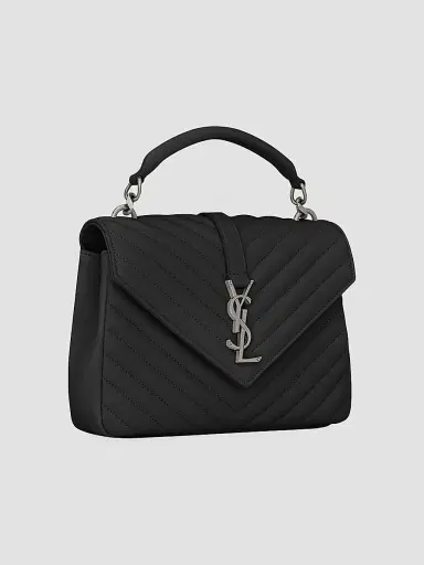 Saint Laurent Women's College in Quilted Leather - Nero | Thumbnail 8 Saint Laurent Women's College in Quilted Leather - Nero | Thumbnail 8