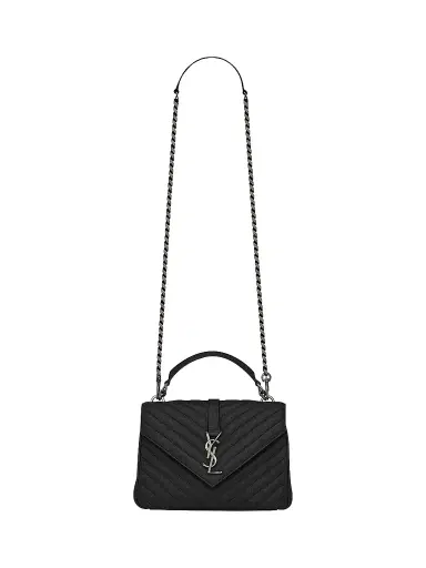 Saint Laurent Women's College in Quilted Leather - Nero | Thumbnail 1 Saint Laurent Women's College in Quilted Leather - Nero | Thumbnail 1