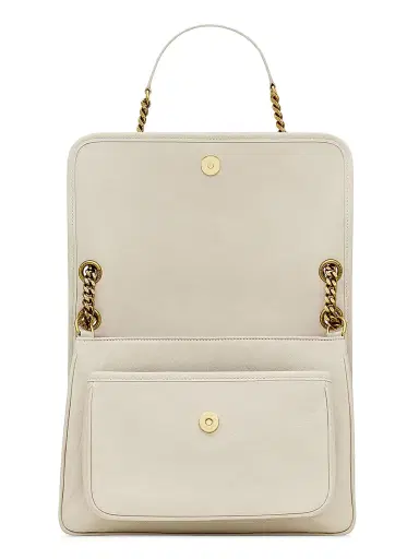 Saint Laurent Women's Niki Shoulder Bag in Grained Lambskin - Blanc Vintage | Thumbnail 2 Saint Laurent Women's Niki Shoulder Bag in Grained Lambskin - Blanc Vintage | Thumbnail 2