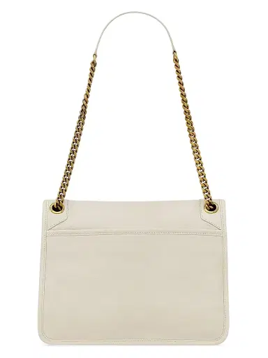 Saint Laurent Women's Niki Shoulder Bag in Grained Lambskin - Blanc Vintage | Thumbnail 5 Saint Laurent Women's Niki Shoulder Bag in Grained Lambskin - Blanc Vintage | Thumbnail 5