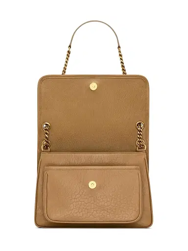 Saint Laurent Women's Niki Shoulder Bag in Grained Lambskin - Blanc Vintage | Thumbnail 8 Saint Laurent Women's Niki Shoulder Bag in Grained Lambskin - Blanc Vintage | Thumbnail 8