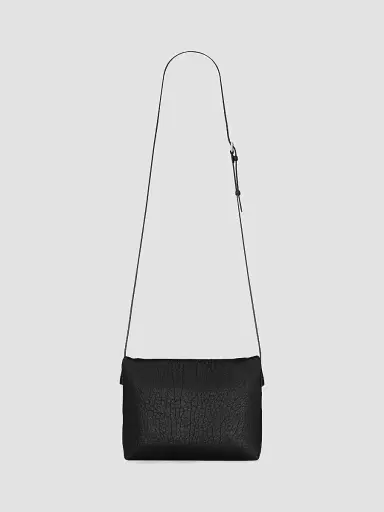 Saint Laurent Women's Cassandre Envelope Messenger in Lambskin - Black | Thumbnail 2 Saint Laurent Women's Cassandre Envelope Messenger in Lambskin - Black | Thumbnail 2