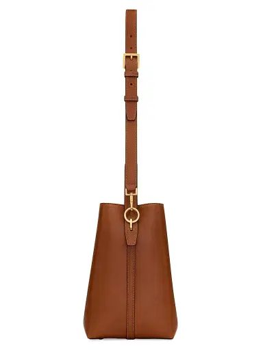 Saint Laurent Women's Le 37 Bucket Bag In Vegetable-Tanned Leather - Brick | Thumbnail 4 Saint Laurent Women's Le 37 Bucket Bag In Vegetable-Tanned Leather - Brick | Thumbnail 4