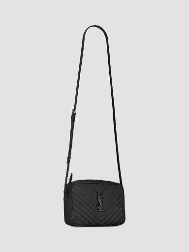 Saint Laurent Women's Lou Camera Shoulder Bag in Quilted Leather - Black | Thumbnail 2 Saint Laurent Women's Lou Camera Shoulder Bag in Quilted Leather - Black | Thumbnail 2