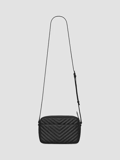 Saint Laurent Women's Lou Camera Shoulder Bag in Quilted Leather - Black | Thumbnail 4 Saint Laurent Women's Lou Camera Shoulder Bag in Quilted Leather - Black | Thumbnail 4