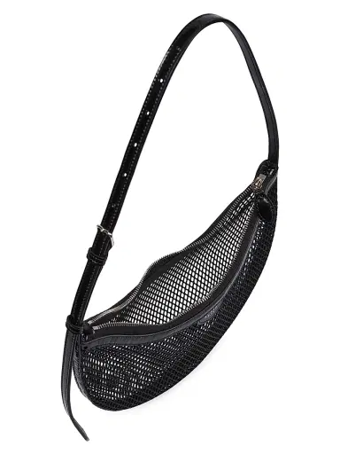 ALAIA Women's One Piece Demi Shoulder Bag - Noir | Thumbnail 4 ALAIA Women's One Piece Demi Shoulder Bag - Noir | Thumbnail 4