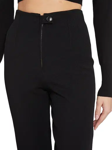 ALAIA Women's Straight-Leg Wool-Blend Pants - Black | Thumbnail 6 ALAIA Women's Straight-Leg Wool-Blend Pants - Black | Thumbnail 6