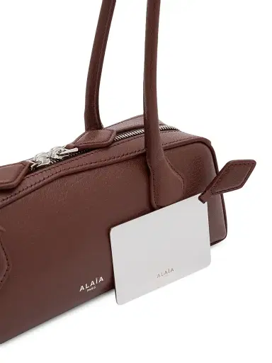 Alaïa Women's Le Teckel Leather Shoulder Bag - Brun | Thumbnail 4 Alaïa Women's Le Teckel Leather Shoulder Bag - Brun | Thumbnail 4