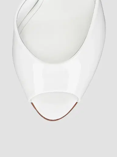 Christian Louboutin Women's Me Dolly 100MM Patent Leather Mules - White - Size 9.5 | Thumbnail 5 Christian Louboutin Women's Me Dolly 100MM Patent Leather Mules - White - Size 9.5 | Thumbnail 5