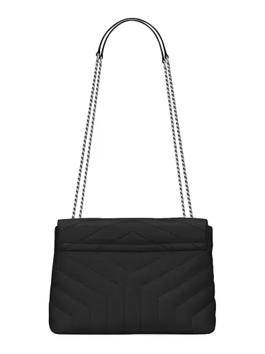 Saint Laurent Women's Loulou Shoulder Bag in Quilted Leather - Black | Thumbnail 2 Saint Laurent Women's Loulou Shoulder Bag in Quilted Leather - Black | Thumbnail 2