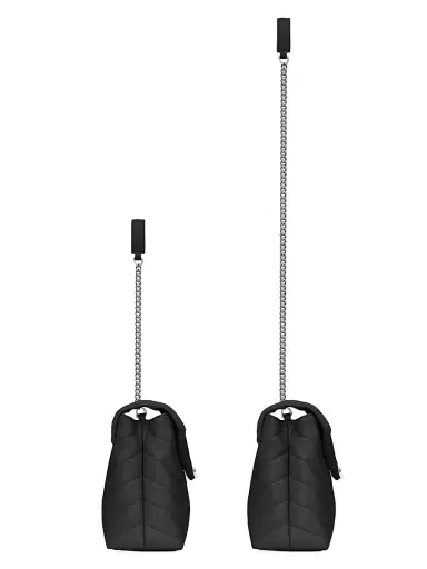 Saint Laurent Women's Loulou Shoulder Bag in Quilted Leather - Black | Thumbnail 3 Saint Laurent Women's Loulou Shoulder Bag in Quilted Leather - Black | Thumbnail 3