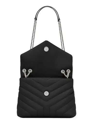 Saint Laurent Women's Loulou Shoulder Bag in Quilted Leather - Black | Thumbnail 4 Saint Laurent Women's Loulou Shoulder Bag in Quilted Leather - Black | Thumbnail 4