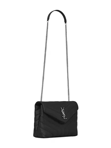 Saint Laurent Women's Loulou Shoulder Bag in Quilted Leather - Black | Thumbnail 6 Saint Laurent Women's Loulou Shoulder Bag in Quilted Leather - Black | Thumbnail 6