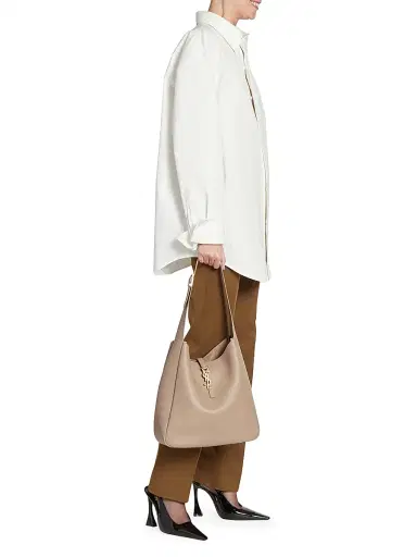 Saint Laurent Women's Le 5 à 7 Supple Shoulder Bag in Smooth Leather - Brown | Thumbnail 18 Saint Laurent Women's Le 5 à 7 Supple Shoulder Bag in Smooth Leather - Brown | Thumbnail 18