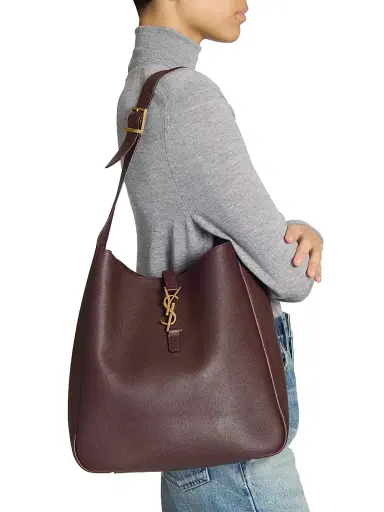 Saint Laurent Women's Le 5 à 7 Supple Shoulder Bag in Smooth Leather - Brown | Thumbnail 3 Saint Laurent Women's Le 5 à 7 Supple Shoulder Bag in Smooth Leather - Brown | Thumbnail 3