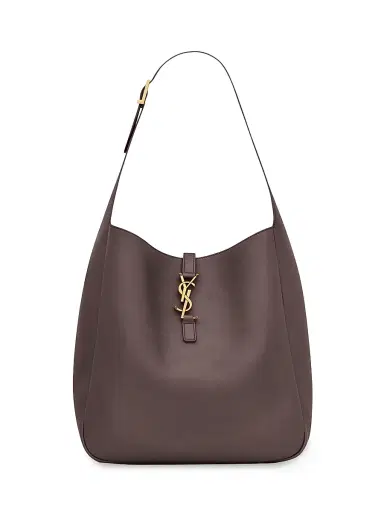 Saint Laurent Women's Le 5 à 7 Supple Shoulder Bag in Smooth Leather - Brown | Thumbnail 1 Saint Laurent Women's Le 5 à 7 Supple Shoulder Bag in Smooth Leather - Brown | Thumbnail 1