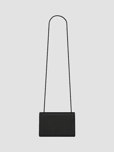 Saint Laurent Women's Kate Shoulder Bag in Grain De Poudre Embossed Leather - Black | Thumbnail 3 Saint Laurent Women's Kate Shoulder Bag in Grain De Poudre Embossed Leather - Black | Thumbnail 3