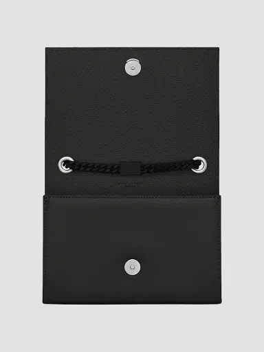 Saint Laurent Women's Kate Shoulder Bag in Grain De Poudre Embossed Leather - Black | Thumbnail 5 Saint Laurent Women's Kate Shoulder Bag in Grain De Poudre Embossed Leather - Black | Thumbnail 5