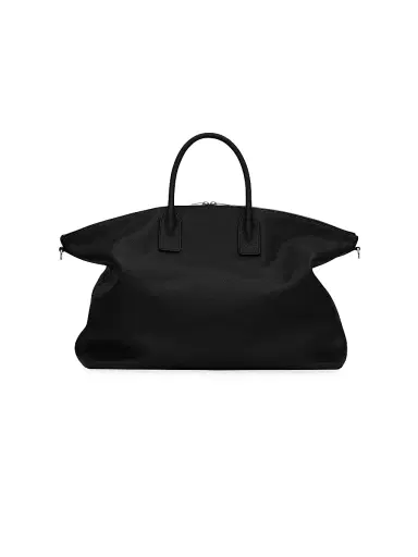 Saint Laurent Men's Giant Bowling Bag in Soft Grained Leather - Black | Thumbnail 5 Saint Laurent Men's Giant Bowling Bag in Soft Grained Leather - Black | Thumbnail 5