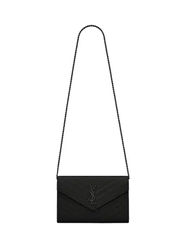 Saint Laurent Women's Cassandre Matelassé Wallet-On-Chain - Black | Thumbnail 1 Saint Laurent Women's Cassandre Matelassé Wallet-On-Chain - Black | Thumbnail 1