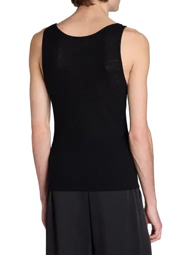 Saint Laurent Men's Cassandre Tank Top - Black - Size XS | Thumbnail 5 Saint Laurent Men's Cassandre Tank Top - Black - Size XS | Thumbnail 5