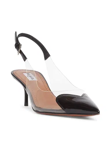 Alaïa Women's Le Coeur 55MM Slingback Pumps - Noir | Thumbnail 2 Alaïa Women's Le Coeur 55MM Slingback Pumps - Noir | Thumbnail 2