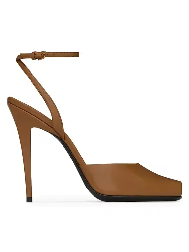 Saint Laurent Women's La Scandale Sandals in Smooth Leather - Macadamia | Thumbnail 1 Saint Laurent Women's La Scandale Sandals in Smooth Leather - Macadamia | Thumbnail 1