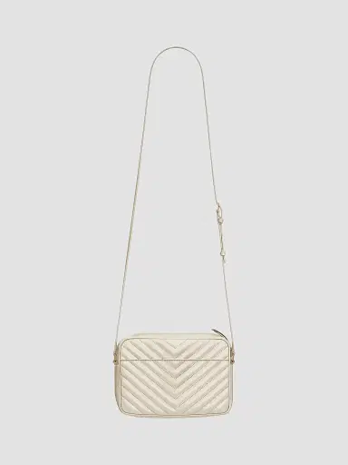 Saint Laurent Women's Lou Camera Crossbody Bag in Quilted Leather - Crema Soft | Thumbnail 2 Saint Laurent Women's Lou Camera Crossbody Bag in Quilted Leather - Crema Soft | Thumbnail 2