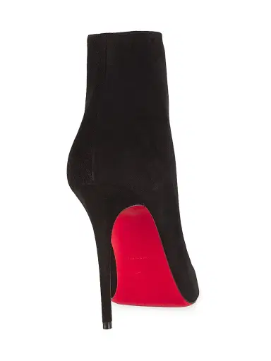 Christian Louboutin Women's So Kate Booty 100MM Suede Booties - Black | Thumbnail 3 Christian Louboutin Women's So Kate Booty 100MM Suede Booties - Black | Thumbnail 3