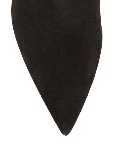 Christian Louboutin Women's So Kate Booty 100MM Suede Booties - Black | Thumbnail 4 Christian Louboutin Women's So Kate Booty 100MM Suede Booties - Black | Thumbnail 4
