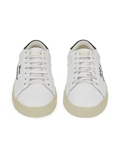 Saint Laurent Men's Men's Court Classic SL-06 Embroidered Sneakers | Thumbnail 2 Saint Laurent Men's Men's Court Classic SL-06 Embroidered Sneakers | Thumbnail 2
