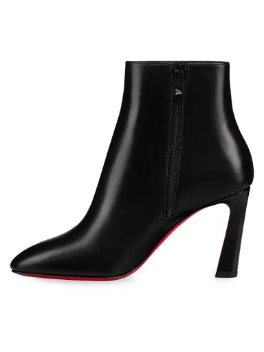 Christian Louboutin Women's So Eleonor 85MM Leather Booties - Black | Thumbnail 2 Christian Louboutin Women's So Eleonor 85MM Leather Booties - Black | Thumbnail 2