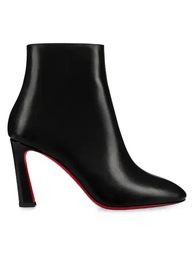 Christian Louboutin Women's So Eleonor 85MM Leather Booties - Black | Thumbnail 4 Christian Louboutin Women's So Eleonor 85MM Leather Booties - Black | Thumbnail 4