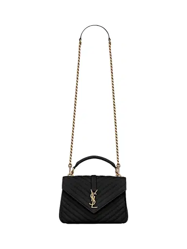 Saint Laurent Women's College Medium Shoulder Bag in Quilted Leather - Nero | Thumbnail 1 Saint Laurent Women's College Medium Shoulder Bag in Quilted Leather - Nero | Thumbnail 1