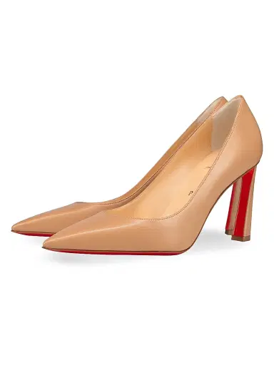 Christian Louboutin Women's Condora 85MM Leather Pumps - Beige | Thumbnail 2 Christian Louboutin Women's Condora 85MM Leather Pumps - Beige | Thumbnail 2