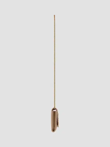 Saint Laurent Women's Uptown Chain Wallet in Grain De Poudre Embossed Leather - Dark Beige | Thumbnail 5 Saint Laurent Women's Uptown Chain Wallet in Grain De Poudre Embossed Leather - Dark Beige | Thumbnail 5