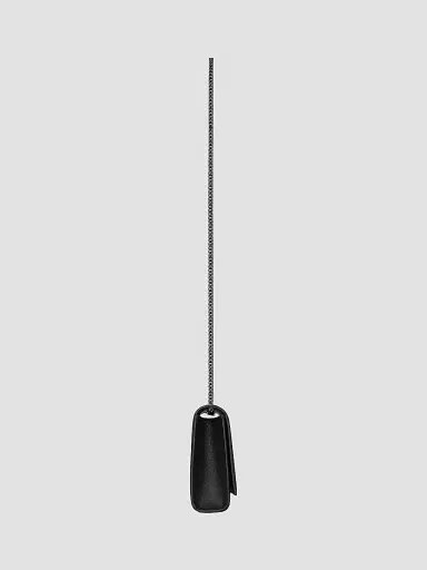 Saint Laurent Women's Kate Medium Chain Bag In Grain De Poudre Embossed Leather - Nero | Thumbnail 4 Saint Laurent Women's Kate Medium Chain Bag In Grain De Poudre Embossed Leather - Nero | Thumbnail 4