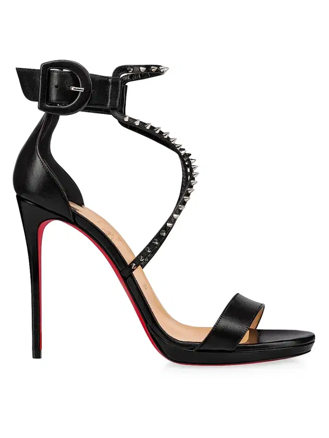 Women's Choca Lux 120MM Leather Sandals - Black Women's Choca Lux 120MM Leather Sandals - Black