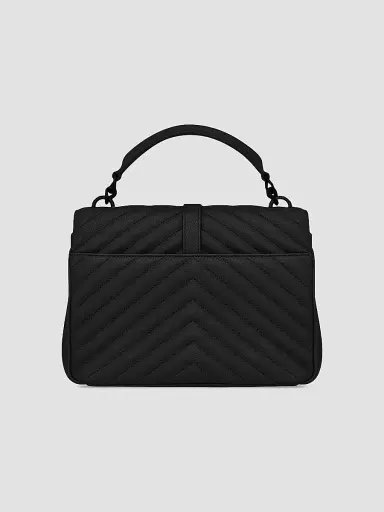 Saint Laurent Women's College Chain Bag in Quilted Leather - Nero | Thumbnail 7 Saint Laurent Women's College Chain Bag in Quilted Leather - Nero | Thumbnail 7