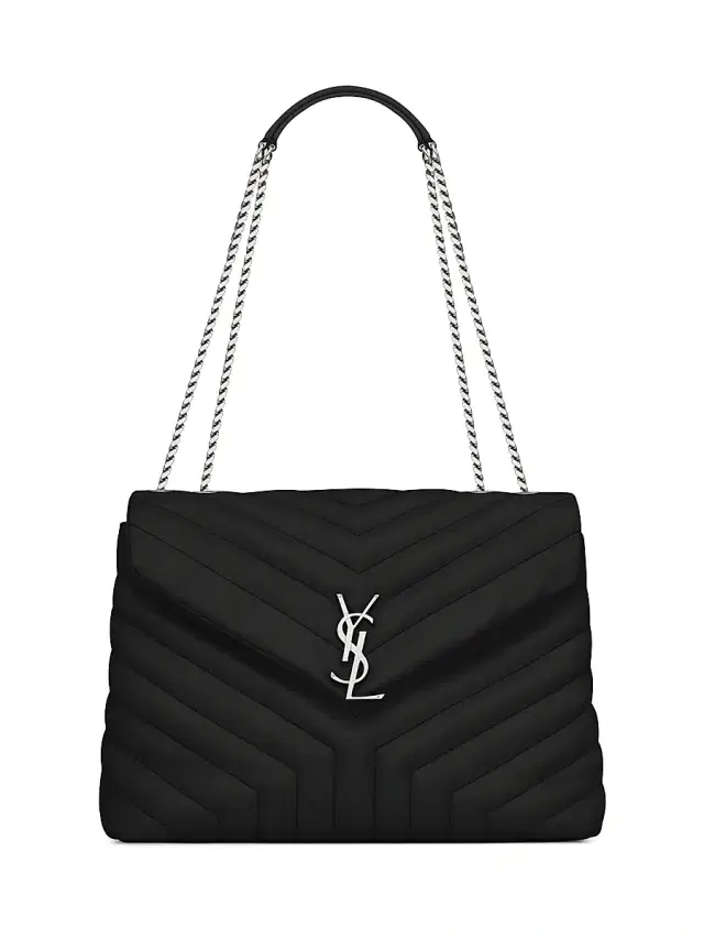 Women's Loulou Shoulder Bag in Quilted Leather - Black Women's Loulou Shoulder Bag in Quilted Leather - Black