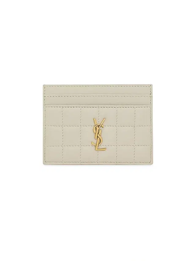 Women's Cassandre Matelasse Carre Card Case In Quilted Leather - Black Women's Cassandre Matelasse Carre Card Case In Quilted Leather - Black