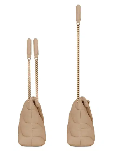 Saint Laurent Women's Puffer Medium in Nappa Leather - Dark Beige | Thumbnail 3 Saint Laurent Women's Puffer Medium in Nappa Leather - Dark Beige | Thumbnail 3