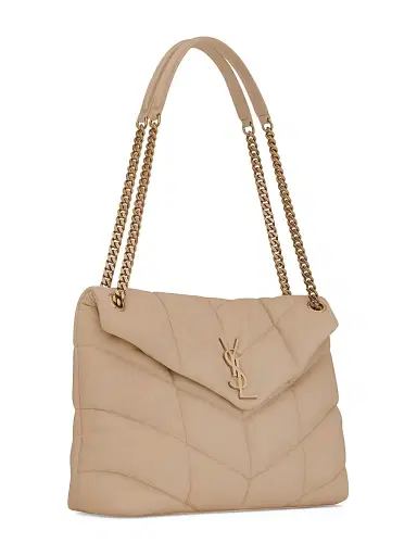 Saint Laurent Women's Puffer Medium in Nappa Leather - Dark Beige | Thumbnail 5 Saint Laurent Women's Puffer Medium in Nappa Leather - Dark Beige | Thumbnail 5