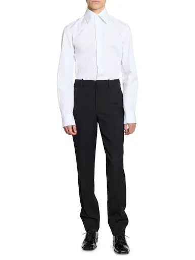 Saint Laurent Men's Pants in Wool Gabardine | Thumbnail 3 Saint Laurent Men's Pants in Wool Gabardine | Thumbnail 3