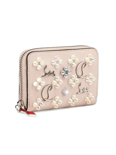 Christian Louboutin Women's Pannettone Leather Coin Purse - Leche | Thumbnail 2 Christian Louboutin Women's Pannettone Leather Coin Purse - Leche | Thumbnail 2